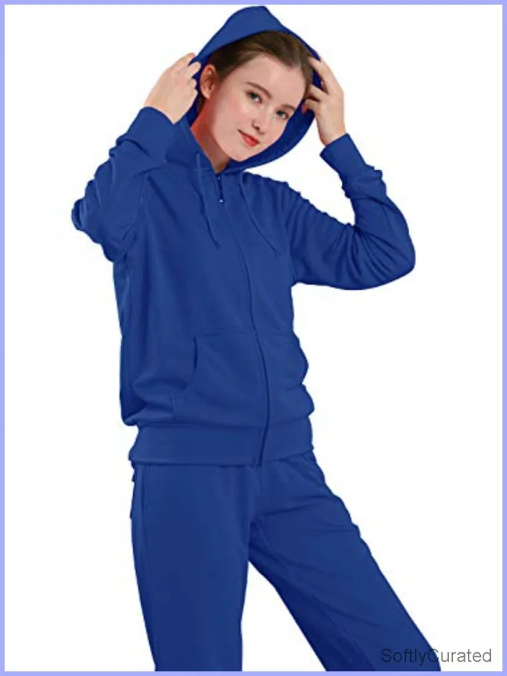Women's Casual 2 Piece Tracksuit Set - Sweatsuit with Hoodie & Joggers